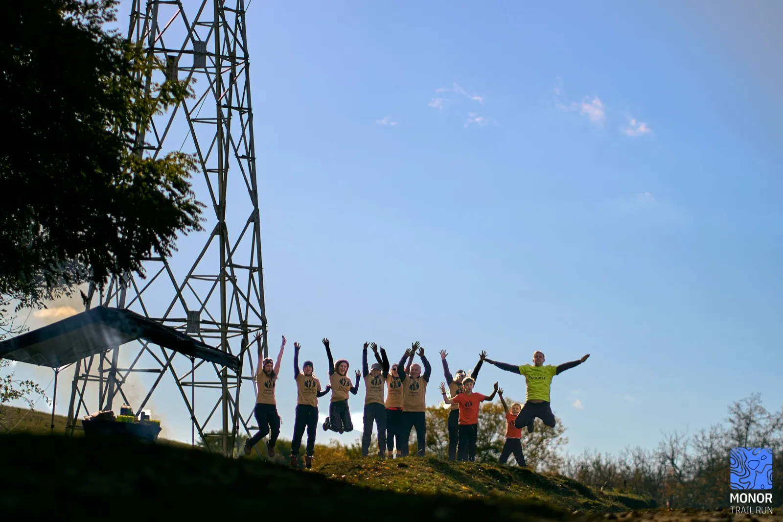 Traseu marcat prin pădure la Monor Trail Run 2025